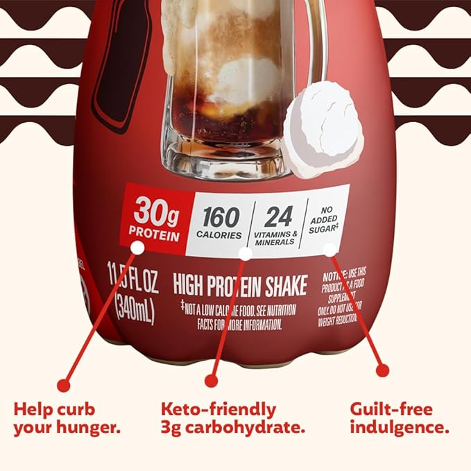 Root Beer Float Protein Shake, 11.5oz, 12 Count (12 PACK)